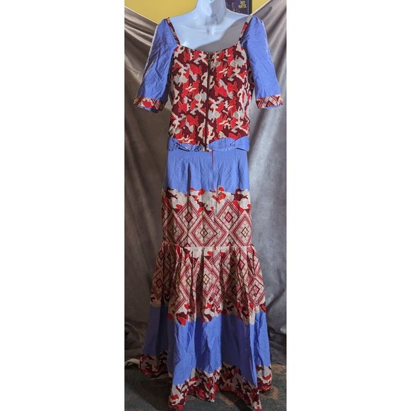 Handmade Traditional African Skirt And Top Set - Picture 9 of 9